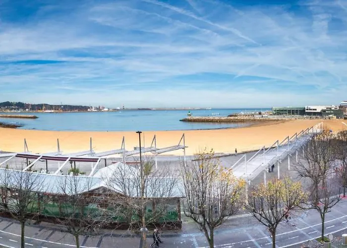 Sunset Playa Poniente - Vistas Al Mar Y Céntrico Appartement Gijón